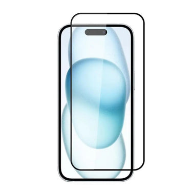 Tempered Glass for Apple iPhone 15 Pro | Transparent Screen Protector | 2.5D Curved Edges | Military-Grade Scratch Resistant Full Coverage (Pack Of 2)
